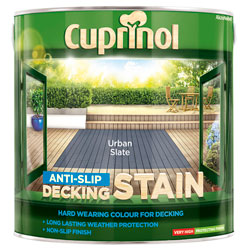 Cuprinol 5122407 Anti-Slip Decking Stain Urban Slate 2.5 litre