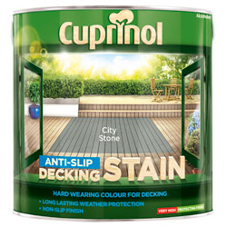 Cuprinol 5122408 Anti-Slip Decking Stain City Stone 2.5 litre