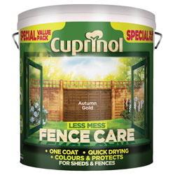 Cuprinol 5194067 Less Mess Fence Care Autumn Gold 6 litre