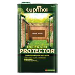 Cuprinol 5095347 Shed & Fence Protector Gold Brown 5 litre