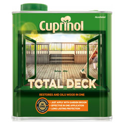 Cuprinol 5211844 Total Deck Restore & Oil Wood Clear 2.5 litre