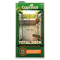 Cuprinol 5211845 Total Deck Restore & Oil Wood Clear 5 litre