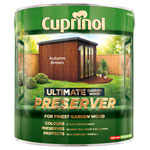 Cuprinol 5206083 Ultimate Garden Wood Preserver Autumn Brown 4 litre