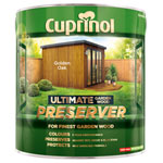 Cuprinol 5206089 Ultimate Garden Wood Preserver Golden Oak 4 litre