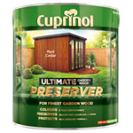 Cuprinol 5206120 Ultimate Garden Wood Preserver Red Cedar 4 litre