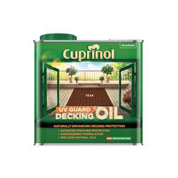 Cuprinol 5380727 UV Guard Decking Oil Teak 2.5 litre