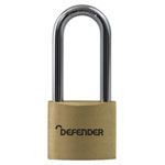 Defender DFBP4/2.5 KA1 Brass Padlock Long Shackle 40mm Keyed Alike