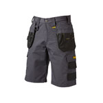 DEWALT Cheverley Lightweight Grey Polycotton Shorts Waist 32in