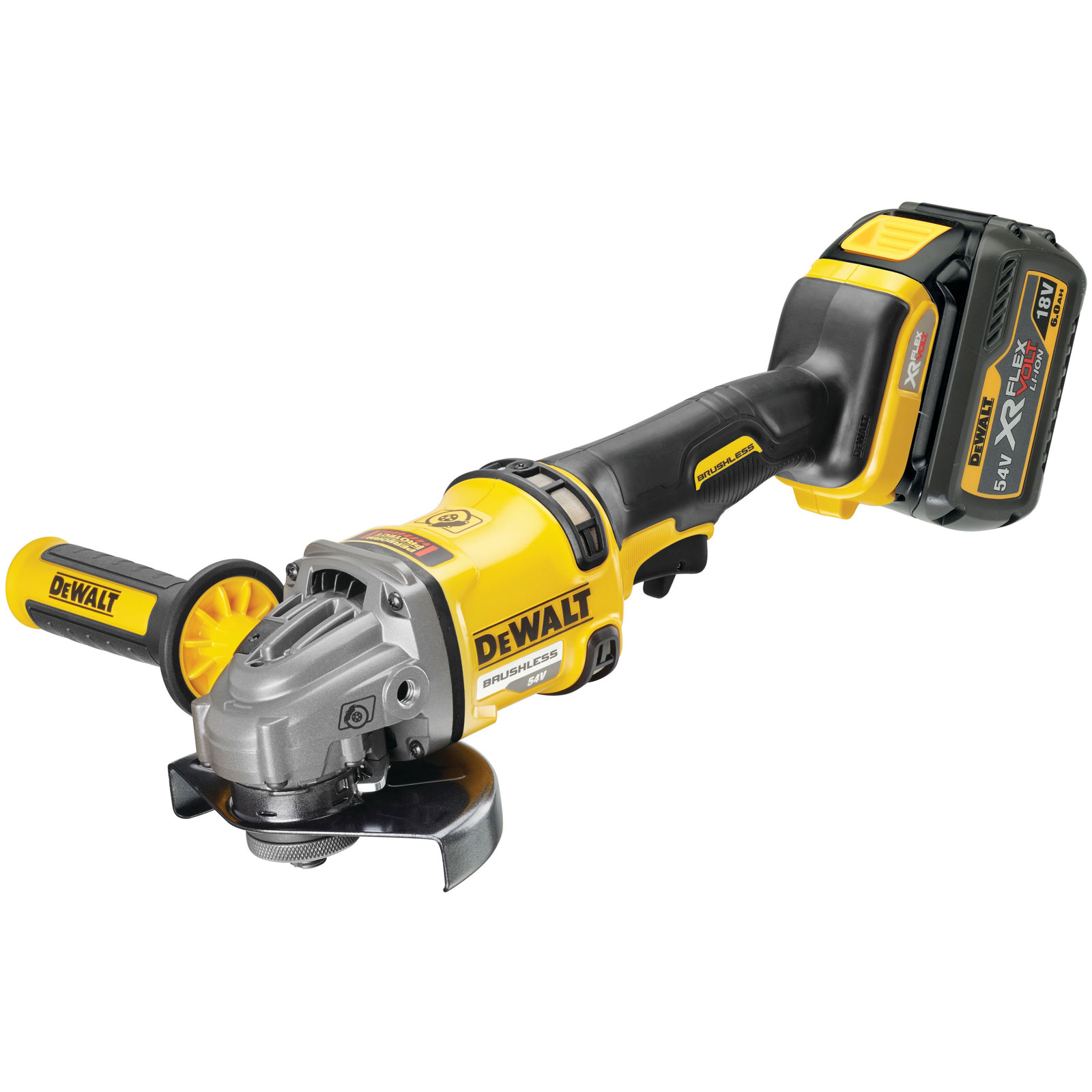 DEWALT DCG414T2 FlexVolt XR Grinder 125mm 54V 2 x 2.0Ah Li-ion | Rapid ...