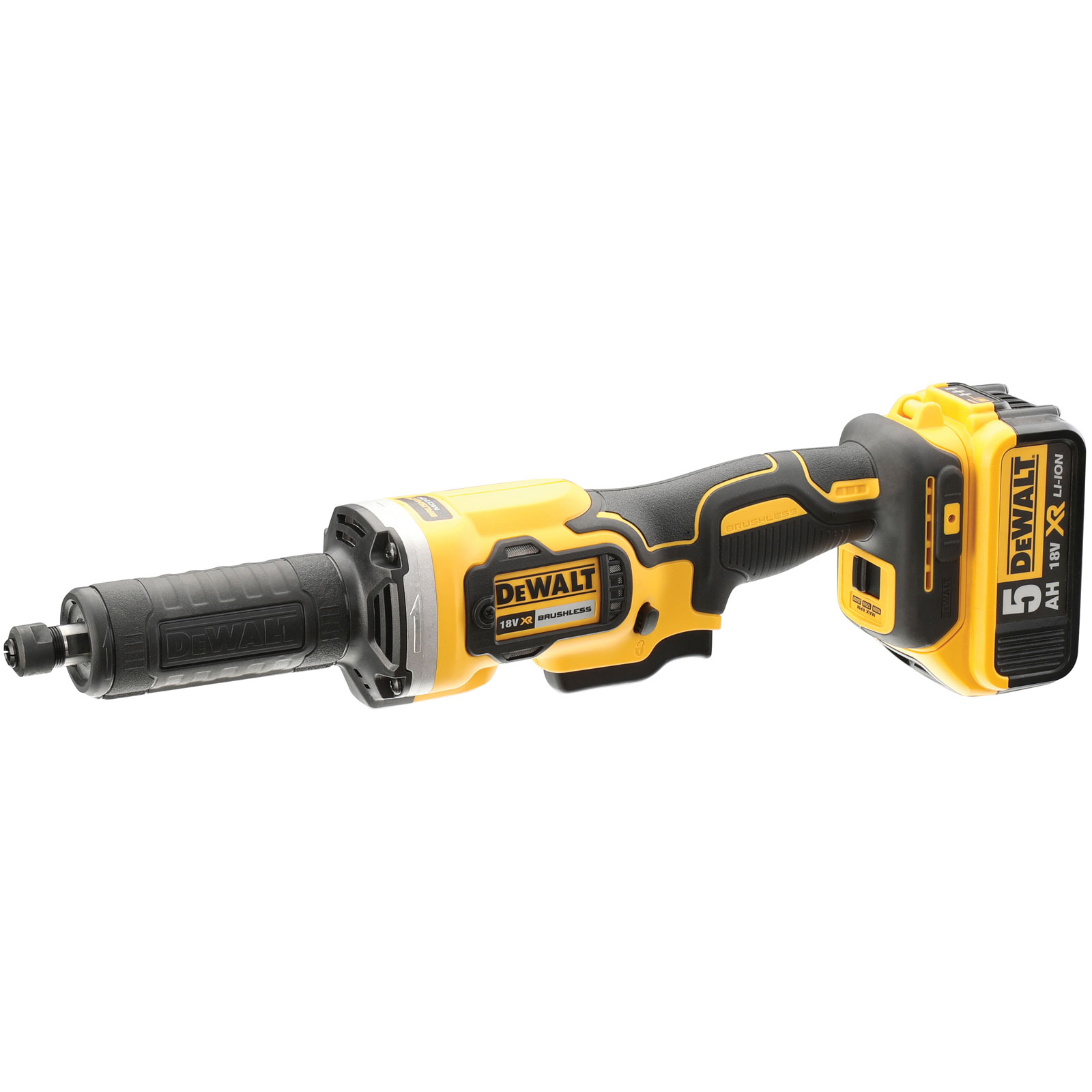DEWALT DCG426P2 DCG426 XR Brushless Die Grinder 18V 2 x 5.0Ah Liion