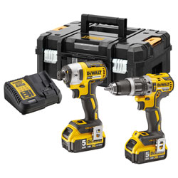 DEWALT DCK266P2T XR Brushless Twin Pack 18V 2 x 5.0Ah Li-ion