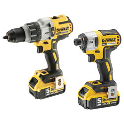 DEWALT DCK276P2 Brushless Twin Pack 18V 2 x 5.0Ah Li-ion