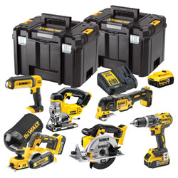 DEWALT DCK665P3T XR Compact 6 Piece Wood Working Kit 18V 3 x 5.0Ah Li-ion