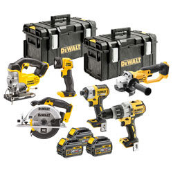 DEWALT DCK694T3 Brushless 6 Piece Kit 18V 3 x 6.0Ah Li-ion