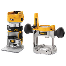 DEWALT DCW604NT XR 1/4in Twin Base Router 18V Bare Unit