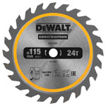 DEWALT DT20420 TCT Construction Circular Saw Blade 115 x 9.5mm x 24T