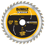 DEWALT DT99566-QZ FlexVolt XR Table Saw Blade 210 x 30mm x 36T