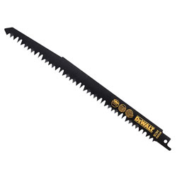 DEWALT DT2352-QZ HCS Wood Cutting Recip Saw Blades - Coarse Fast Cuts 240mm Pk 5