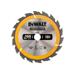 DEWALT DT1931-QZ Portable Construction Circular Saw Blade 160 x 20mm x 18T