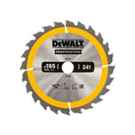 DEWALT DT1934-QZ Portable Construction Circular Saw Blade 165 x 20mm x 24T