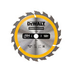 DEWALT DT1938-QZ Portable Construction Circular Saw Blade 184 x 16mm x 18T