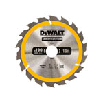 DEWALT DT1943-QZ Portable Construction Circular Saw Blade 190 x 30mm x 18T