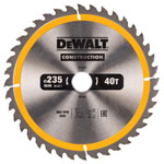 DEWALT DT1955-QZ Portable Construction Circular Saw Blade 235 x 30mm x 40T