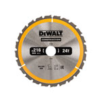 DEWALT DT1952-QZ Stationary Construction Circular Saw Blade 216 x 30mm x 24T
