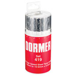 Dormer A191419 A191 No.419 Metric HSS Drill Set of 19 1.0-10.0 x 0.5mm