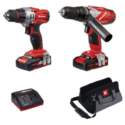 Einhell 4257200 Power X-Change Combi & Drill Driver Twin Pack 18V 2x1.5Ah Li-ion