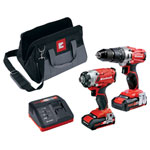 Einhell 4257214 Power X-Change Combi & Impact Driver Twin Pack 18V 2x2.0Ah