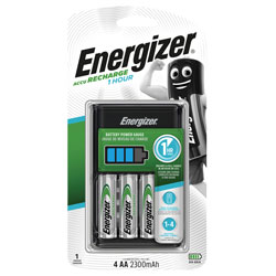 Energizer® S623 1 Hour Charger plus 4 x AA 2300 mAh Batteries