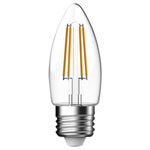 Energizer® S12870 LED ES (E27) Candle Filament Non-Dim Bulb Warm White 470lm 4W