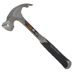 Estwing EMR20C Sure Strike All Steel Curved Claw Hammer 560g (20oz ...