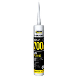 Everbuild 700TBK 700T LMN Silicone Black 300ml