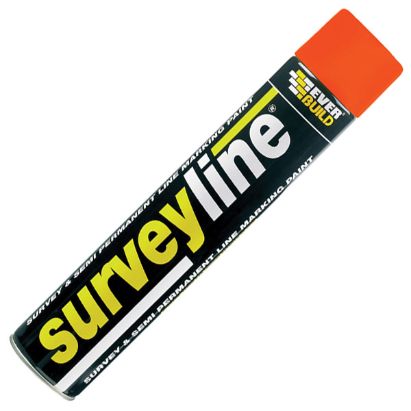 Everbuild SURVEYOG Survey Line® Marker Spray Orange 700ml