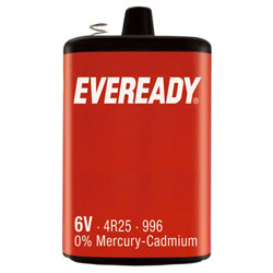 Eveready S4682 PJ996 6V Lantern Battery