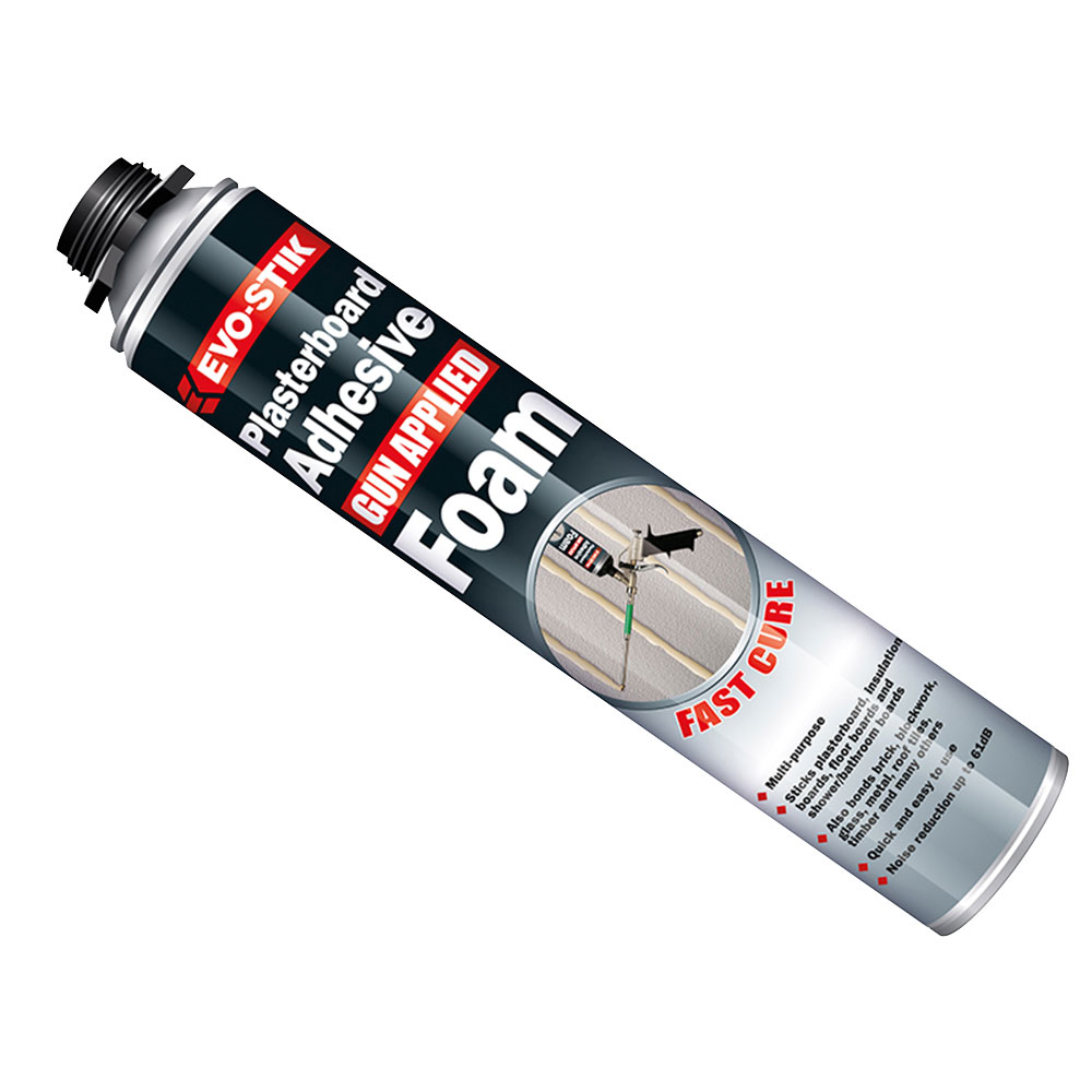 EvoStik 30611425 Plasterboard Adhesive Foam Gun Applied 750ml Rapid