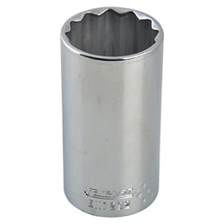 Expert E117278 Bi-Hexagon Deep Socket 1/2in Drive 12mm