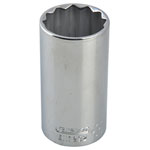 Expert E117283 Bi-Hexagon Deep Socket 1/2in Drive 17mm