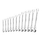 Expert E111102 Flexible Head Ratchet Spanner Set, 12 Piece