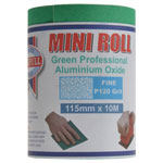 Faithfull FAIAR10120G Aluminium Oxide Sanding Paper Roll Green 115mm x 10m 120G