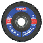 Faithfull FAIFD127C Abrasive Jumbo Flap Disc 127mm Coarse