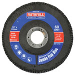 Faithfull FAIFD127M Abrasive Jumbo Flap Disc 127mm Medium