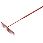 Faithfull KAA020013 Asphalt Rake 16 Flat Teeth - Tubular Steel Shaft