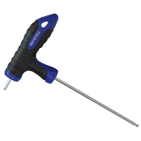 Click to view product details and reviews for Faithfull Faihk40mtn Ball Ended T Handle Hexagon Key 4mm.