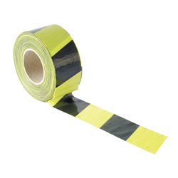 Faithfull 002570500BYTB Barrier Tape 70mm x 500m Black & Yellow