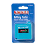 Faithfull FAIDETBAT Battery Tester for AA, AAA, C, D & 9V