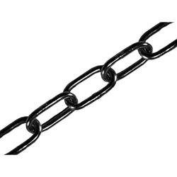 Faithfull FAICHCUT40B Black Japanned Chain 4.0mm x 2.5m - Max. Load 120kg