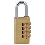 Faithfull NL11 Brass Combination Padlock 28mm